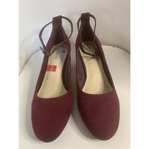 BAR III Women's Strappy Red Wine Shoes Size 7 (1359)